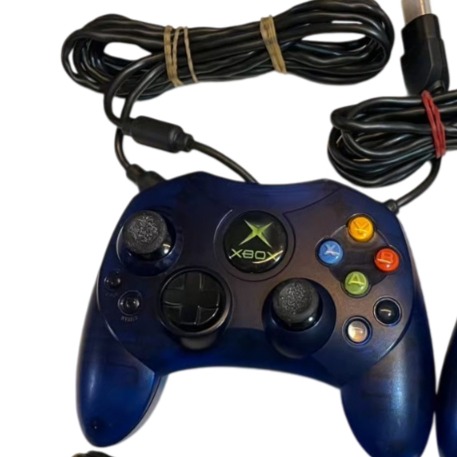 ❮二手❯ 美國 Xbox 微軟初代 原廠手把 Controller S 經典黑/透明藍 懷舊遊戲主機專用控制器 絕版收藏-規格圖9