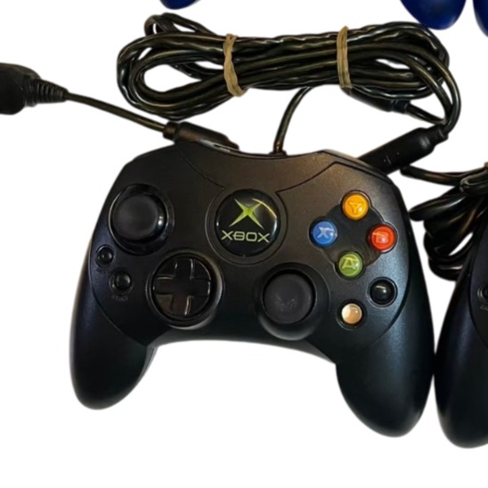 ❮二手❯ 美國 Xbox 微軟初代 原廠手把 Controller S 經典黑/透明藍 懷舊遊戲主機專用控制器 絕版收藏-規格圖9