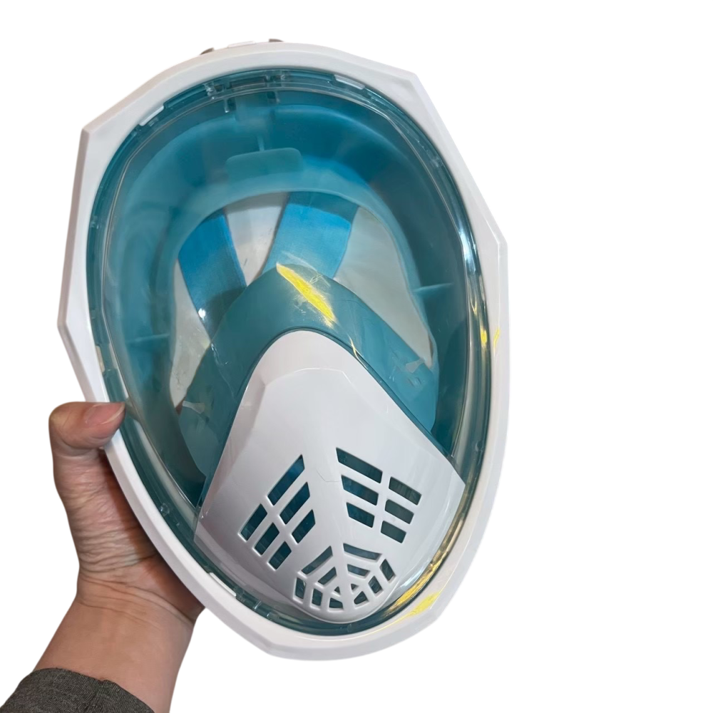 ❮二手❯ 法國 Full Face Snorkel Mask 全罩式浮潛面鏡 180度廣角視野 自然呼吸 不起霧 浮潛-細節圖8