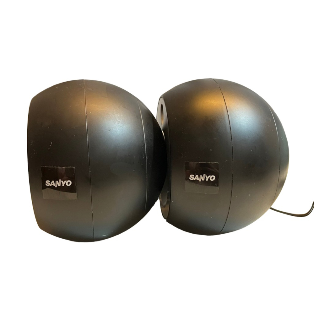 ❮二手❯ 日本 SANYO 三洋 2.1 聲道多媒體電腦喇叭 SYSP-683 木質重低音箱 絕版經典 震撼音質-細節圖6