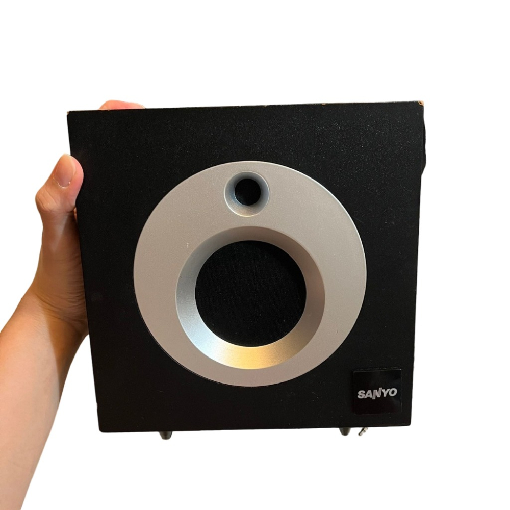 ❮二手❯ 日本 SANYO 三洋 2.1 聲道多媒體電腦喇叭 SYSP-683 木質重低音箱 絕版經典 震撼音質-細節圖8