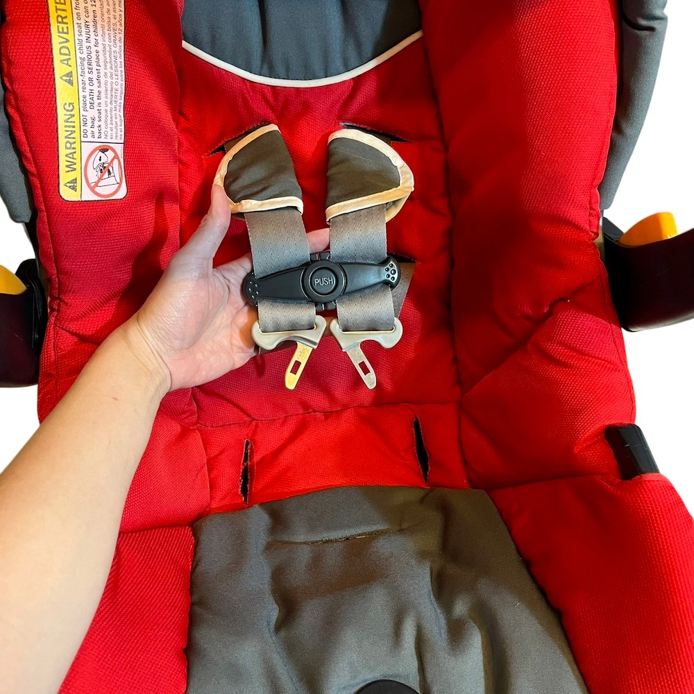 ❮二手❯ 義大利 chicco Key Fit 手提汽車安全搖籃座椅 提籃汽座 嬰兒推車相容 幼童用座椅 經典防護版-細節圖7