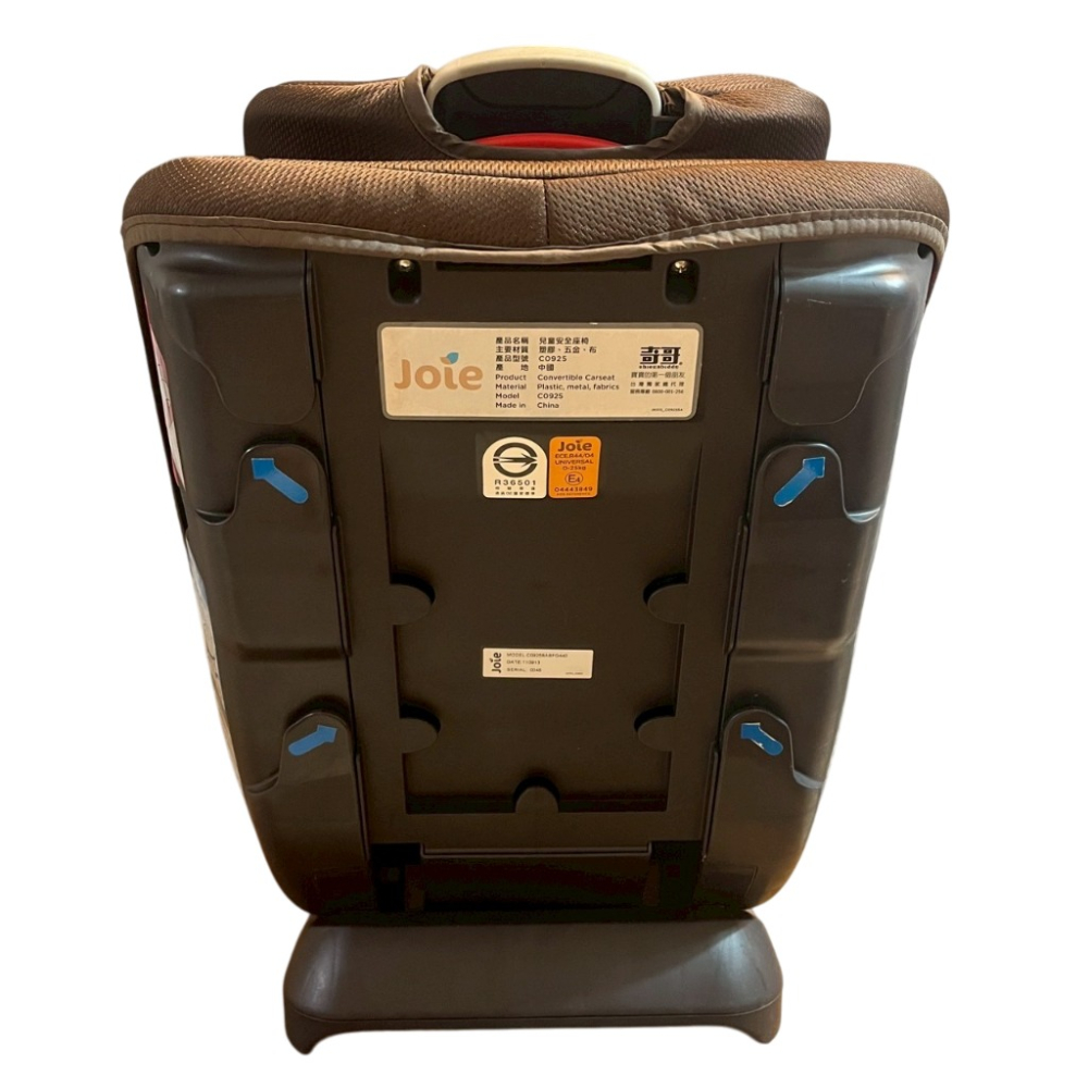 ❮二手❯ 英國 Joie 奇哥 Convertible Carseat 兒童安全座椅 0到7歲成長型 雙向安裝 BSMI-細節圖5
