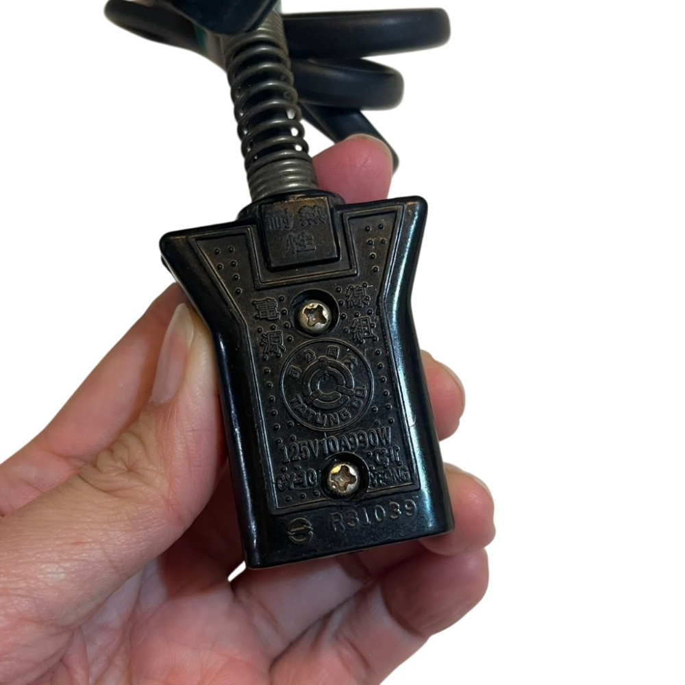 ❮二手❯ TATUNG 大同 原廠電鍋電源線 AC-9 125V 10A 990W 面寬3cm 6人/10人/11人份-細節圖2