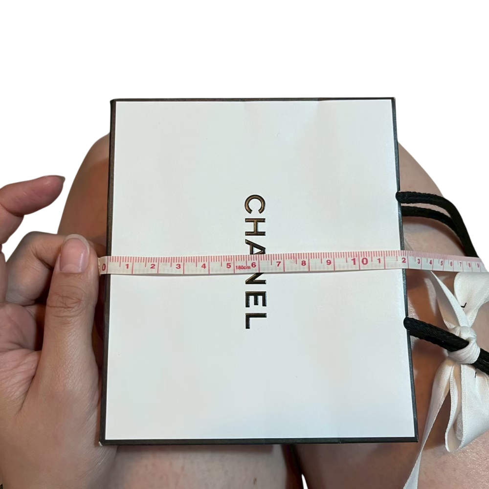❮二手❯ 法國 CHANEL 香奈兒 原廠紙袋 經典白色精品小紙袋 專櫃緞帶 禮物袋 包裝袋 公益出清-細節圖5