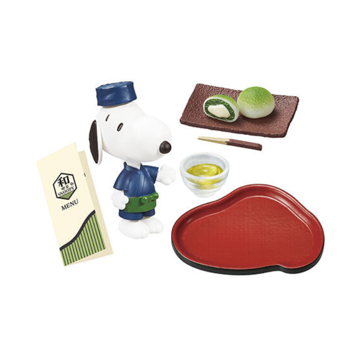 【卡ㄟ嚕 Kaeru】現貨 Re-MeNT 史努比和喫茶 盒玩 整套8款 史努比 日式餐廳 喝茶-細節圖6