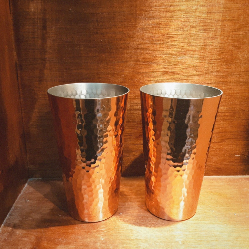 〔鐘樓選品〕新光堂 純銅copper100 搥打肌握杯 -日本製老件