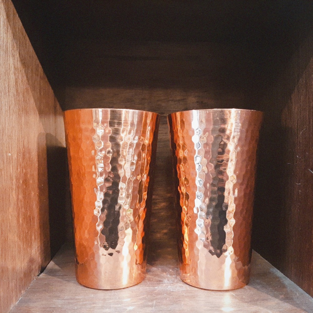 〔鐘樓選品〕新光堂 純銅copper100 搥打肌握杯 -日本製老件-細節圖5