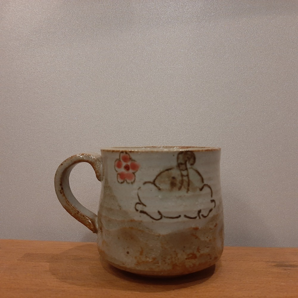 〔那那勇選品〕手繪可愛動物馬克杯 -日本製-細節圖3