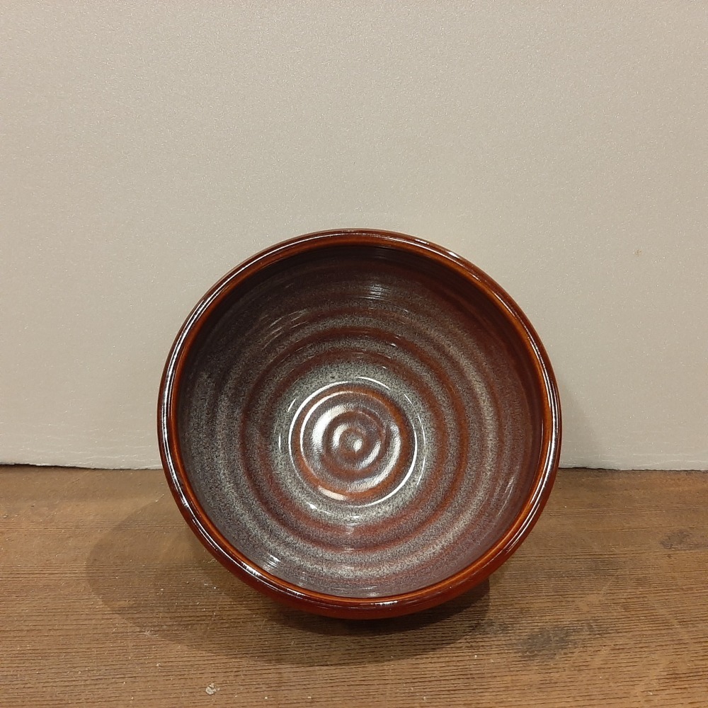 〔那那勇選品〕昭和製陶 赤釉粉旋茶碗-日本製-細節圖2
