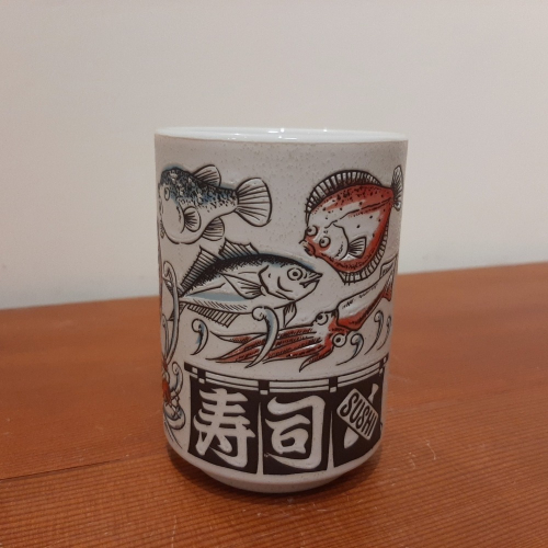 〔那那勇選品〕壽司 海類動物 仕業豐收手握杯 -日本製