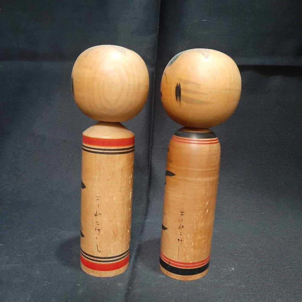 〔那那勇選品〕上-山ニけ-し山形縣成園木芥子(一對)-日本製老件-細節圖2