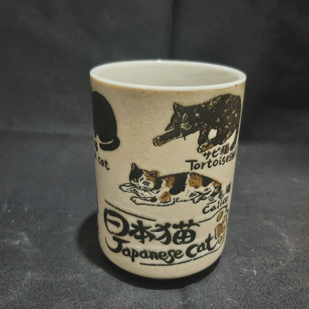 〔那那勇選品〕日本貓手握杯 輕量陶 - 日本製-細節圖2
