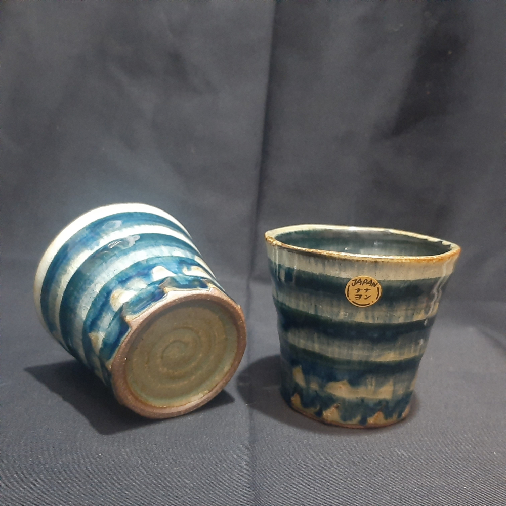 〔那那勇選品〕青窯變/茶窯變 流釉手握杯 -日本製-細節圖2