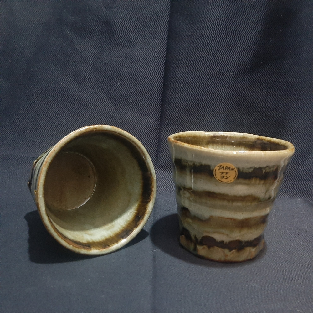 〔那那勇選品〕青窯變/茶窯變 流釉手握杯 -日本製-細節圖5