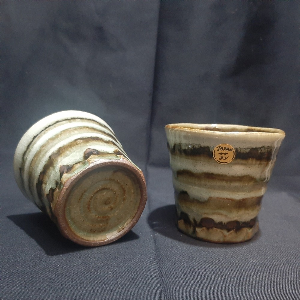 〔那那勇選品〕青窯變/茶窯變 流釉手握杯 -日本製-細節圖4