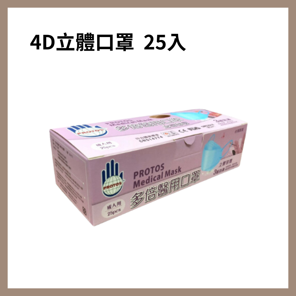 多倍-4D立體醫療口罩 成人口罩 醫療口罩 醫用口罩 立體口罩 台灣製-細節圖3