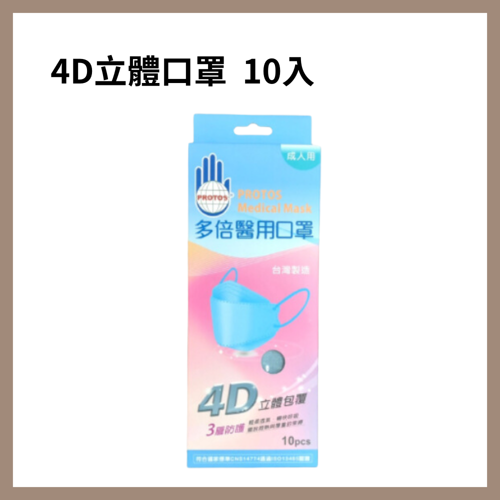 多倍-4D立體醫療口罩 成人口罩 醫療口罩 醫用口罩 立體口罩 台灣製-細節圖4