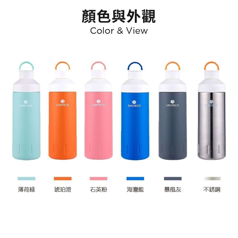 Santeco Ocean 不鏽鋼保溫瓶 590ml-細節圖3