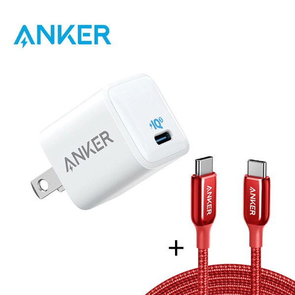 ANKER Power port III Nano USB 電源供應器 20W+Typec編織線 0.9m/1.8m-細節圖2