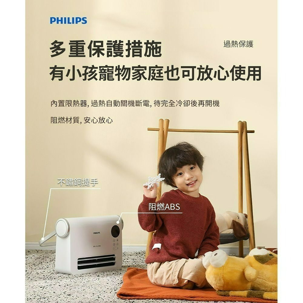 PHILIPS 飛利浦 多功能無線搖控陶瓷電暖器/壁掛暖風機 AHR3124FX-細節圖6