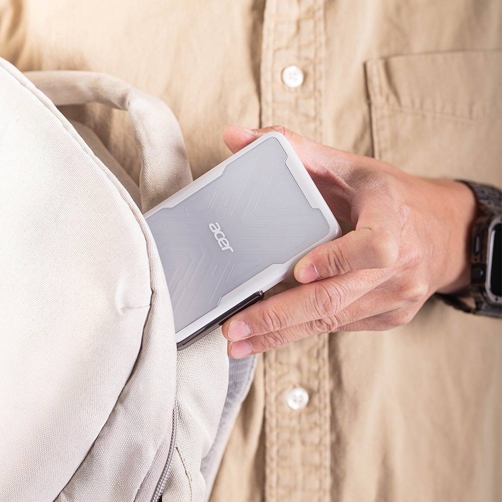 ACER 宏碁 10000mAh 20W 無線充側架行動電源 POT-545-細節圖2