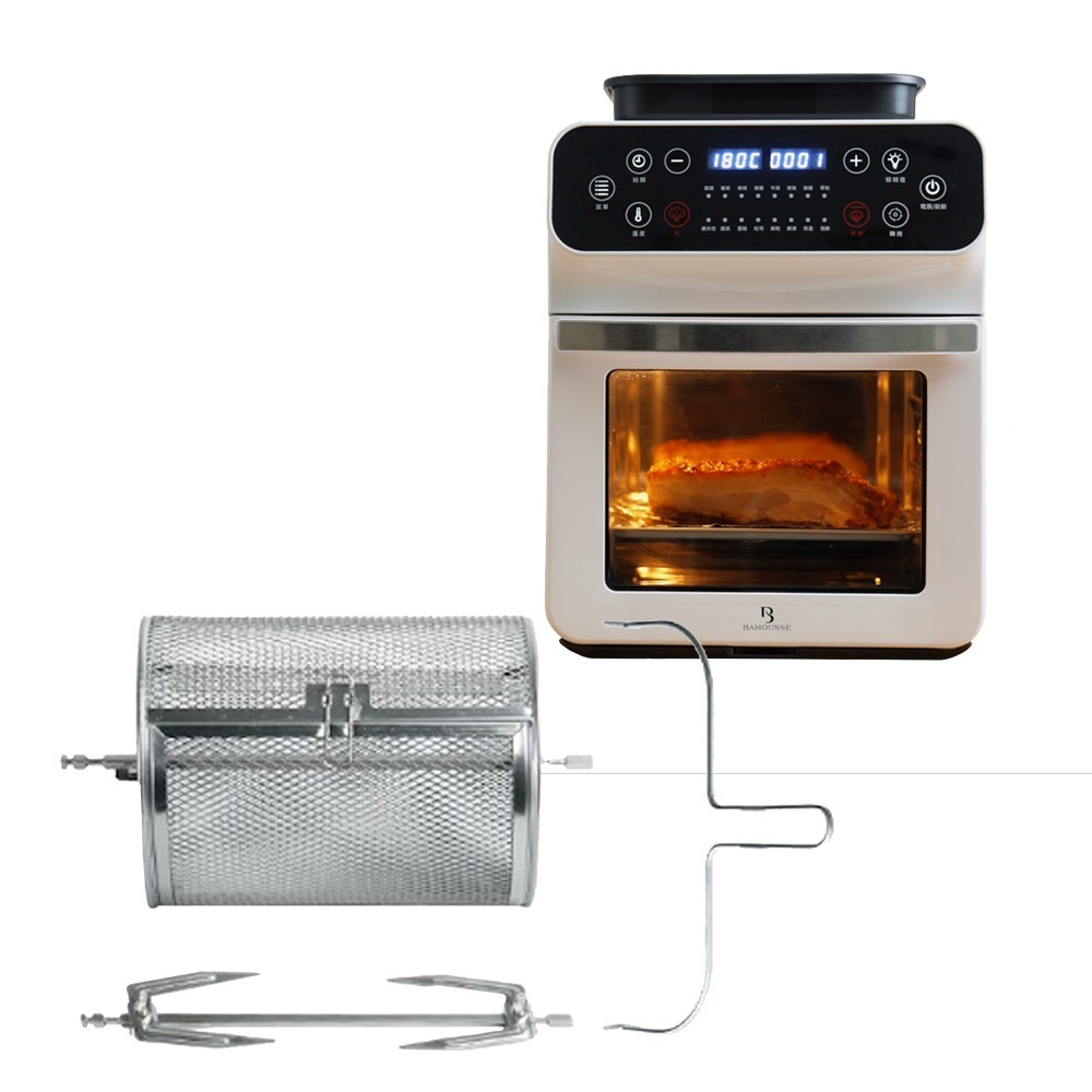 多功能蒸氣氣炸烤箱【加購滾籠套組】
