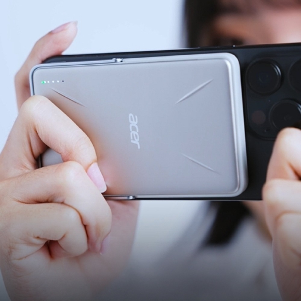 ACER 宏碁 Gadget 發電碁 10000mAh 20W Qi2磁吸無線充行動電源 P-180-細節圖2