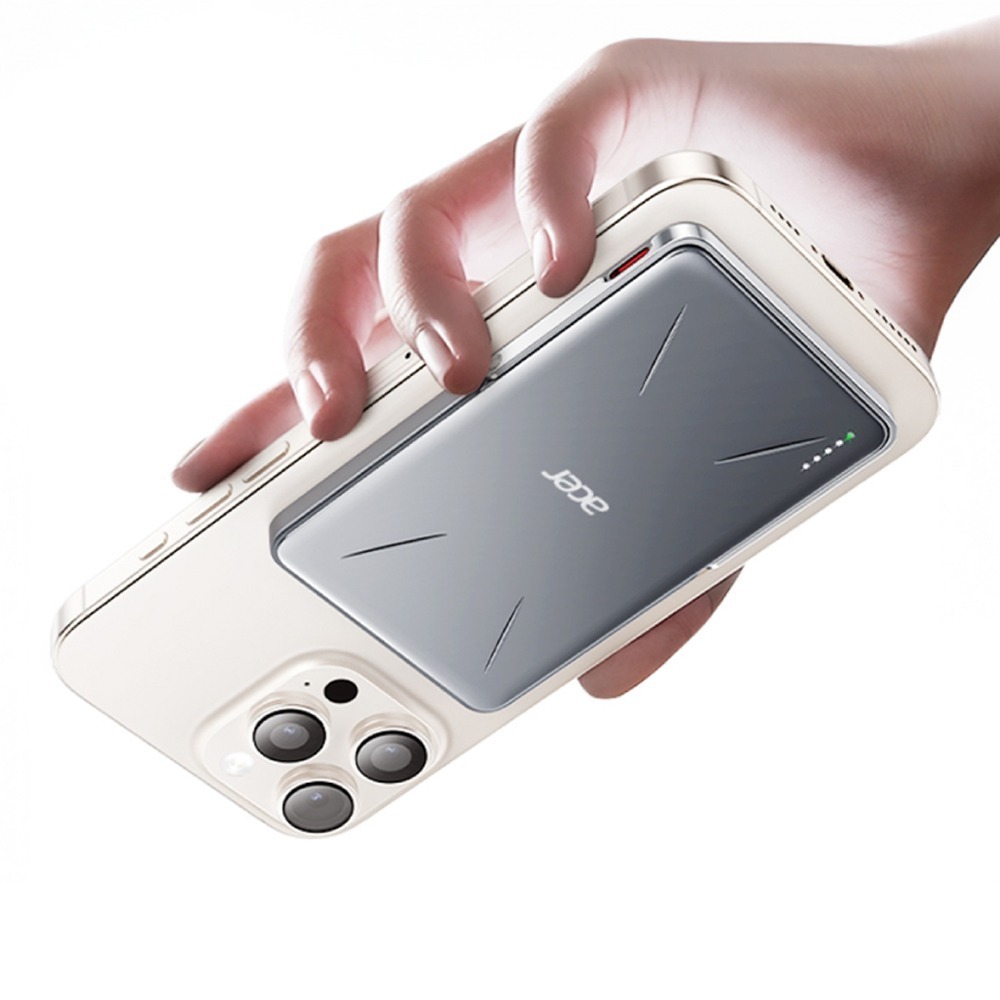 ACER 宏碁 Gadget 發電碁 10000mAh 20W Qi2磁吸無線充行動電源 P-180-細節圖3