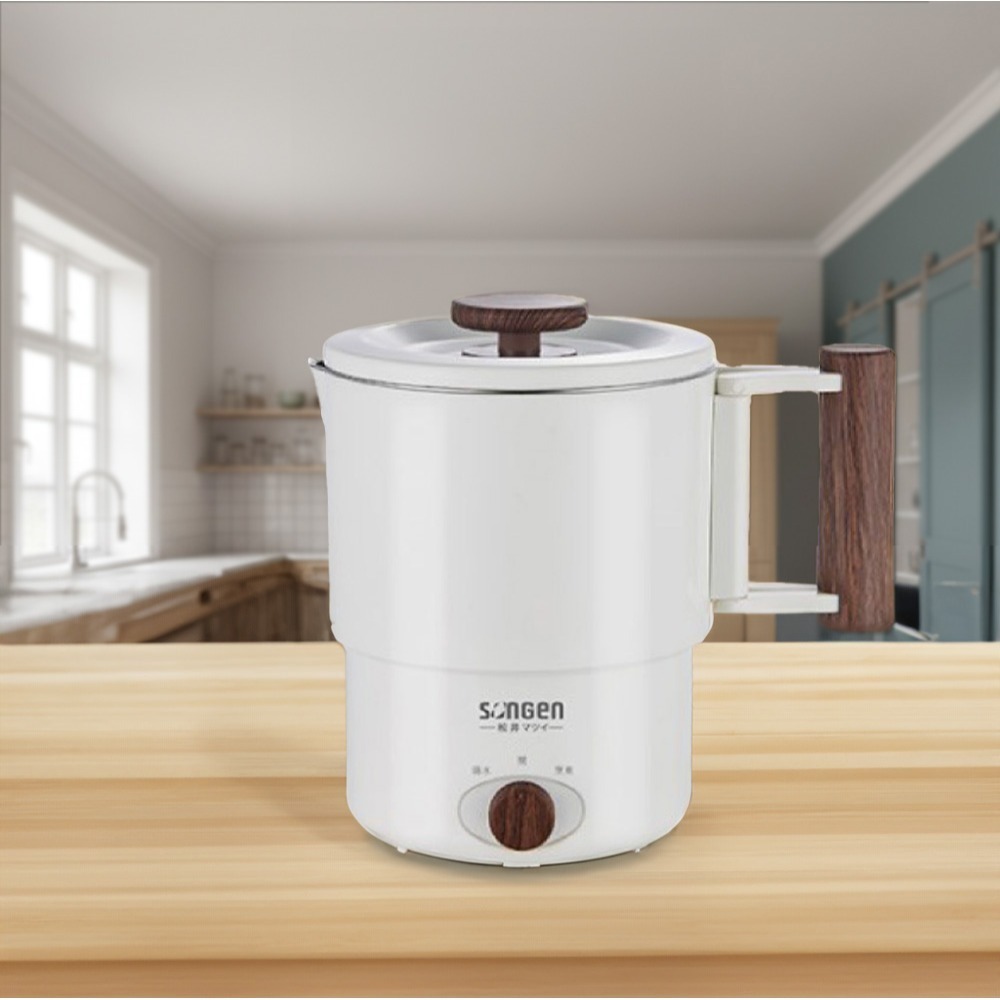 SONGEN 松井 雙電壓多功能旅行便攜式摺疊蒸煮鍋/快煮壺/電火鍋/電蒸鍋 SG-D725-細節圖2