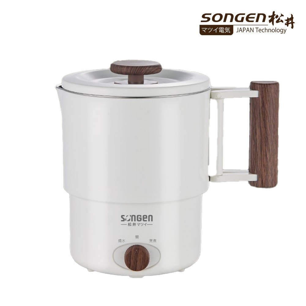 SONGEN 松井 雙電壓多功能旅行便攜式摺疊蒸煮鍋/快煮壺/電火鍋/電蒸鍋 SG-D725-細節圖4