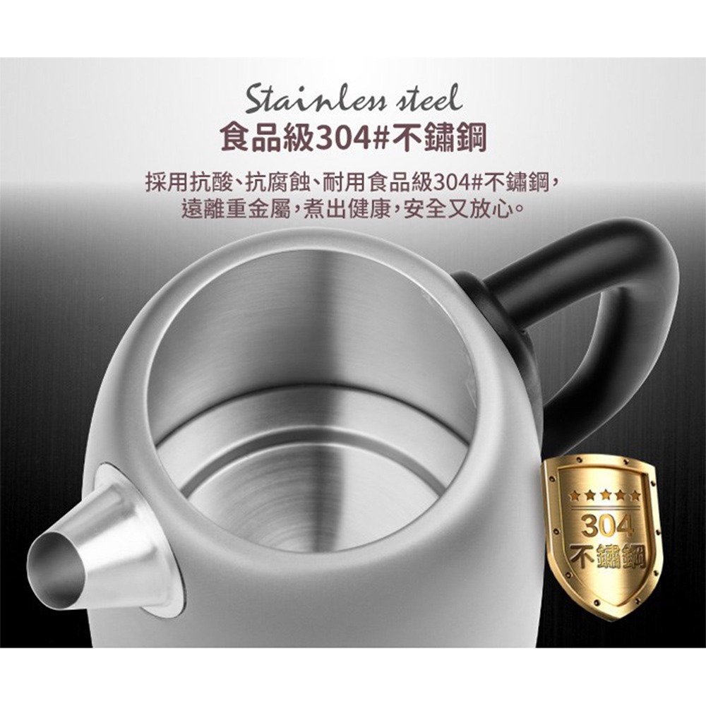 TECO 東元 英國otter 溫控復古水溫表電熱快煮壺/電水壺 XYFYK1703-細節圖3