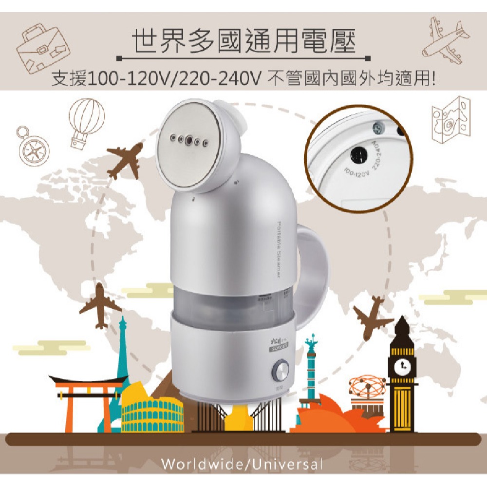 SONGEN 松井 全球通用折疊膠囊型手持掛燙機 SG-F03 (白)-細節圖6