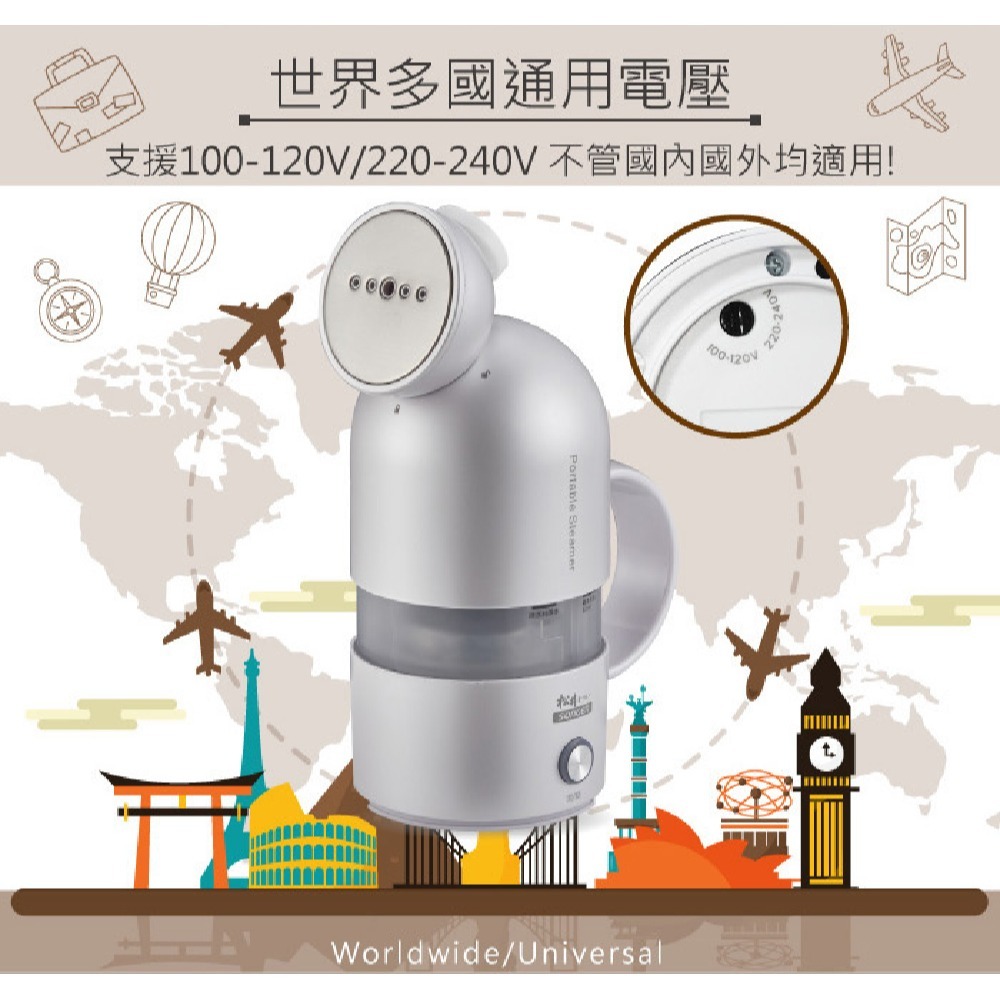 SONGEN 松井 全球通用折疊膠囊型手持掛燙機 SG-F03 (白)-細節圖6