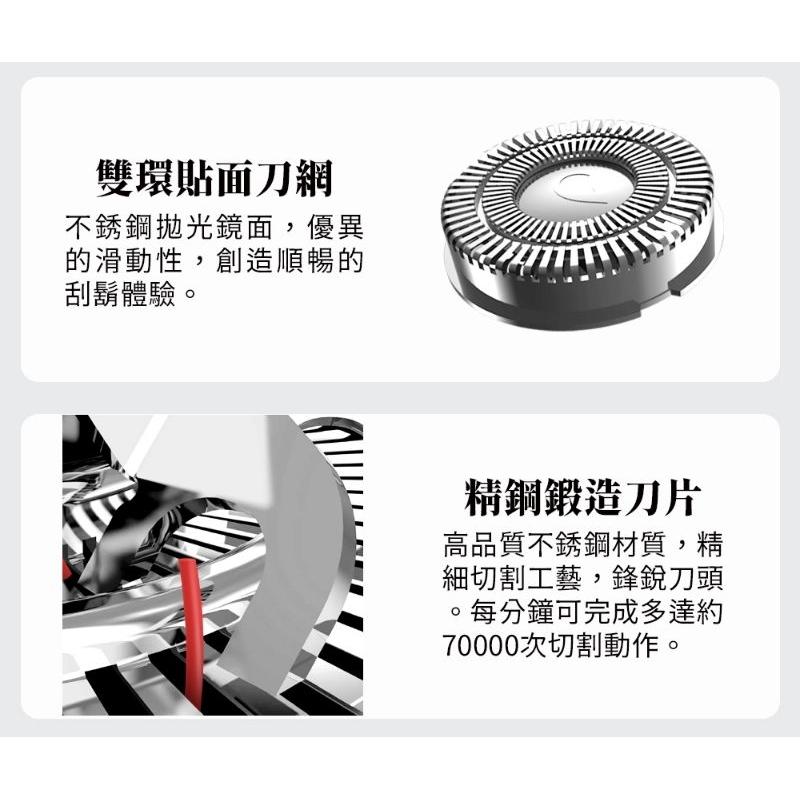 ［G-PLUS］USB電動刮鬍刀 刀頭 (2入)-細節圖4
