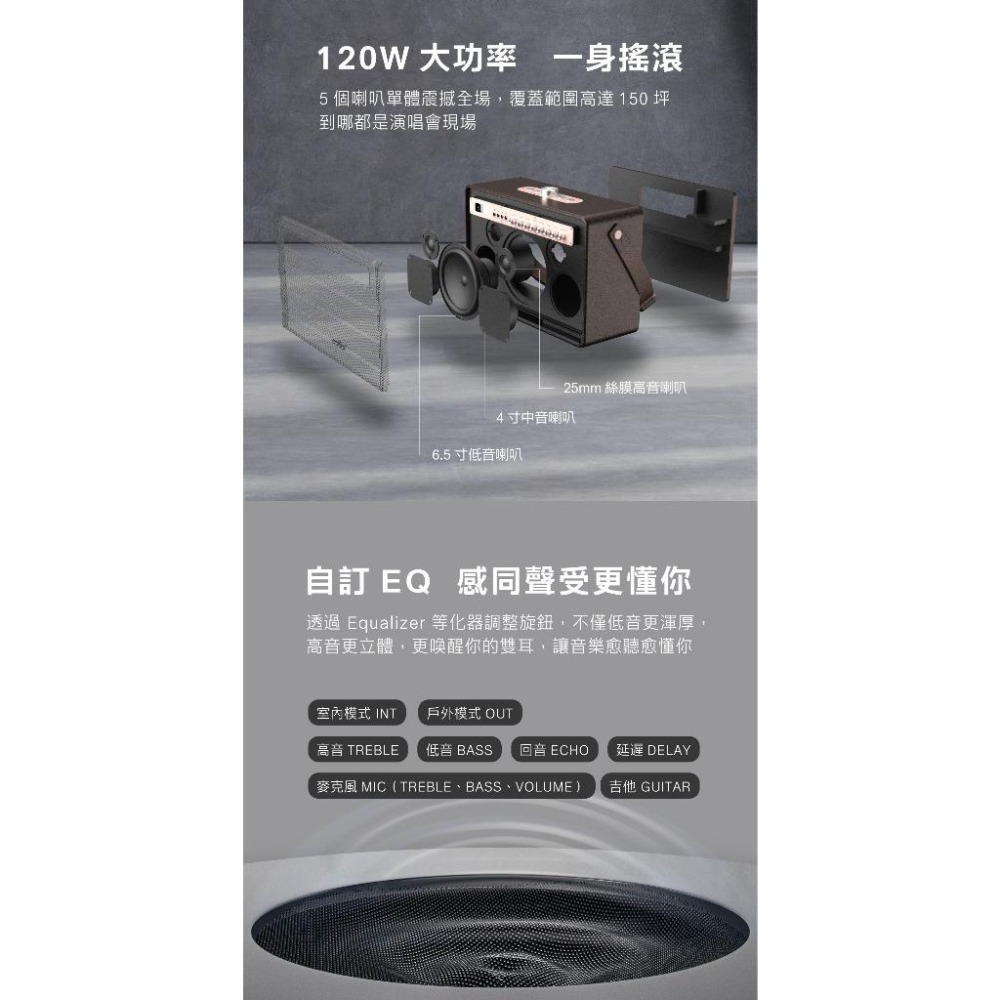 [AIWA 愛華] 藍牙喇叭 MI-X450 Pro ENIGMA-細節圖2