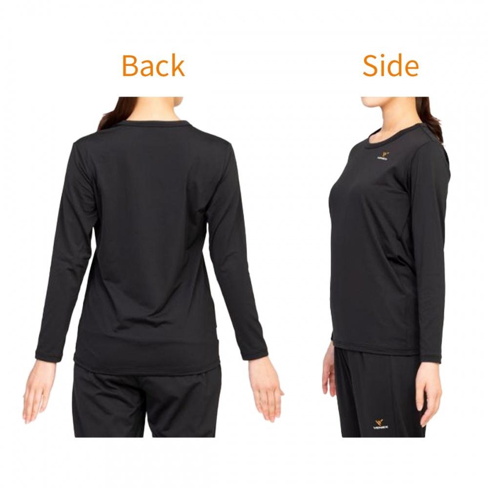 [VENEX休養衣](日本製)輕呼吸長袖上衣(女款)/奈米白金纖維/平衡副交感神經/消除疲勞/放鬆深層肌肉-細節圖2