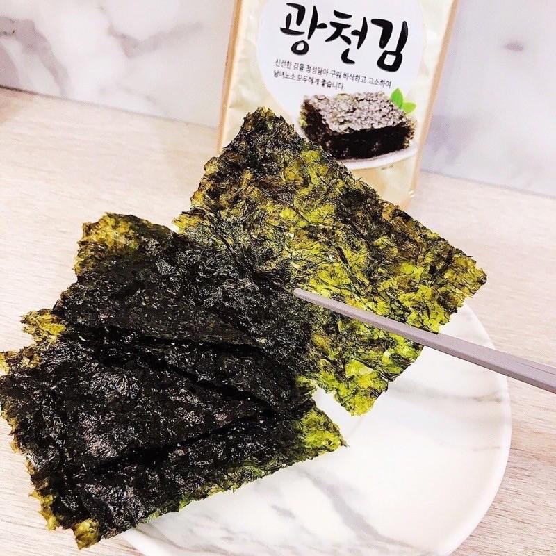 🦁 獅賣特實體店面 韓國 廣川海苔 鹽味海苔 韓國海苔 獨立包裝 韓式料理 金廣川海苔-細節圖3