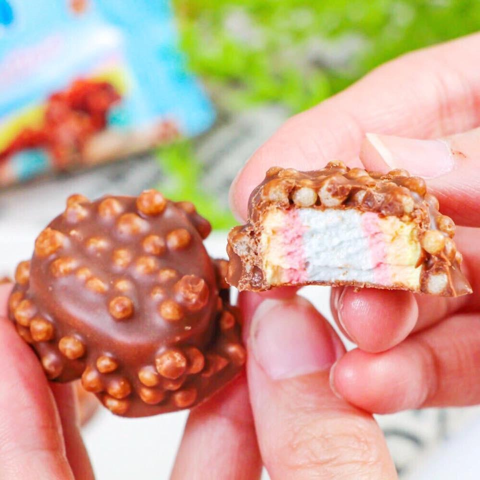 🦁獅賣特實體店面 彩虹棉花糖 黑可可風味彩虹棉花糖 棉花糖 巧克力棉花糖 108g-細節圖6