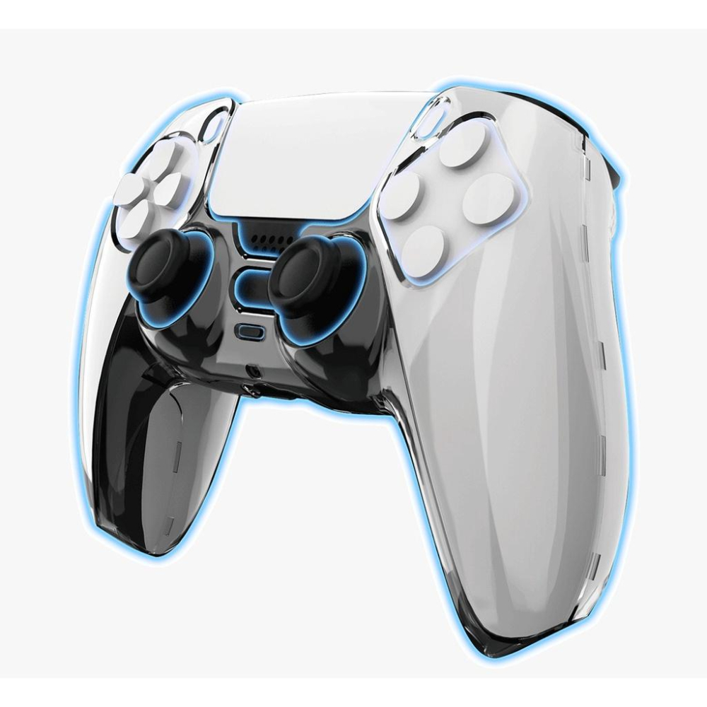 PS5 DS5控制器 手把 保護殼 透明殼 手把殼 PC殼 水晶殼 【波波電玩】-細節圖2