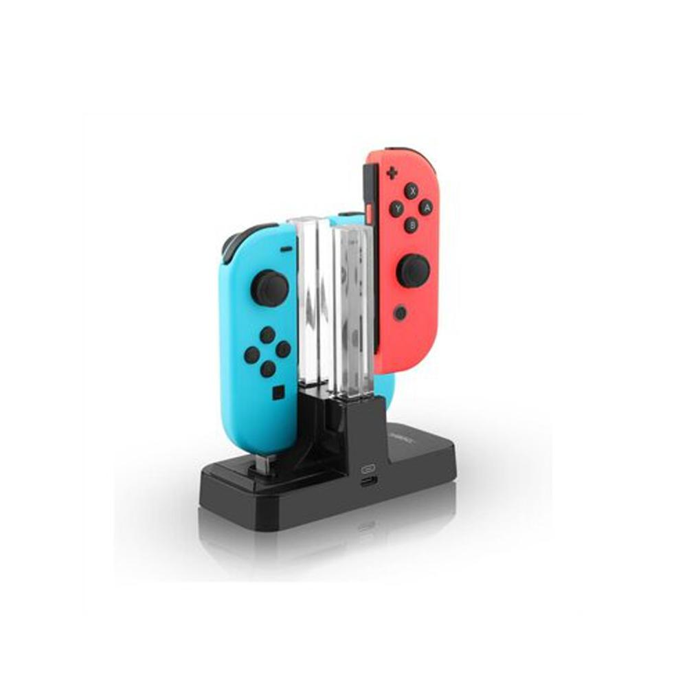 任天堂 Switch DOBE Joy-Con 四手充電器底座 可充主機平板PRO控制器 【波波電玩】-細節圖4