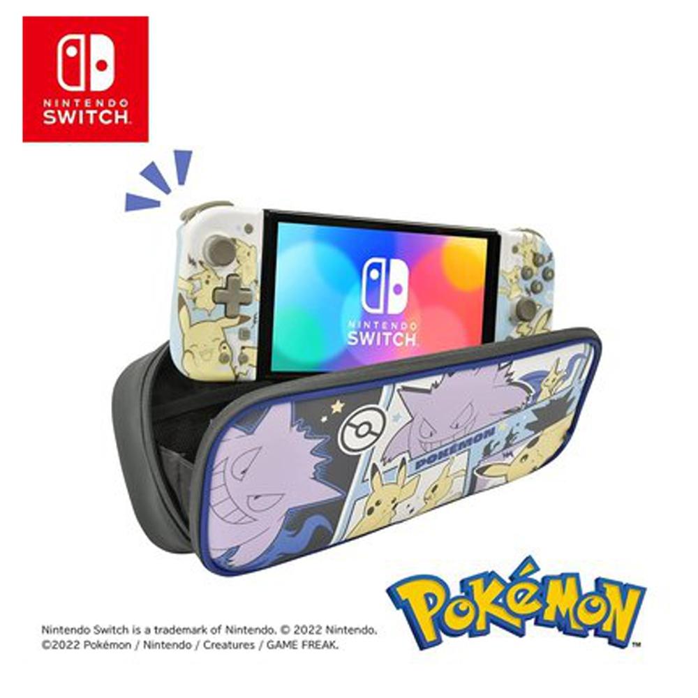 任天堂 Switch 中容量寬包 皮卡丘&耿鬼款式 不包含主機【波波電玩】-細節圖4