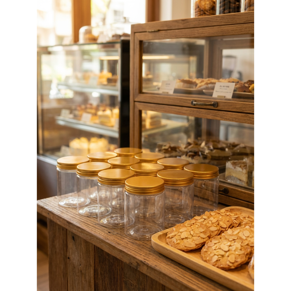 N瘋包裝 | 餅乾罐 螺旋罐 密封罐 PET塑膠罐 收納罐 儲物罐 咖啡罐 零食罐 罐子 塑膠瓶 分裝罐 透明塑膠罐-細節圖5