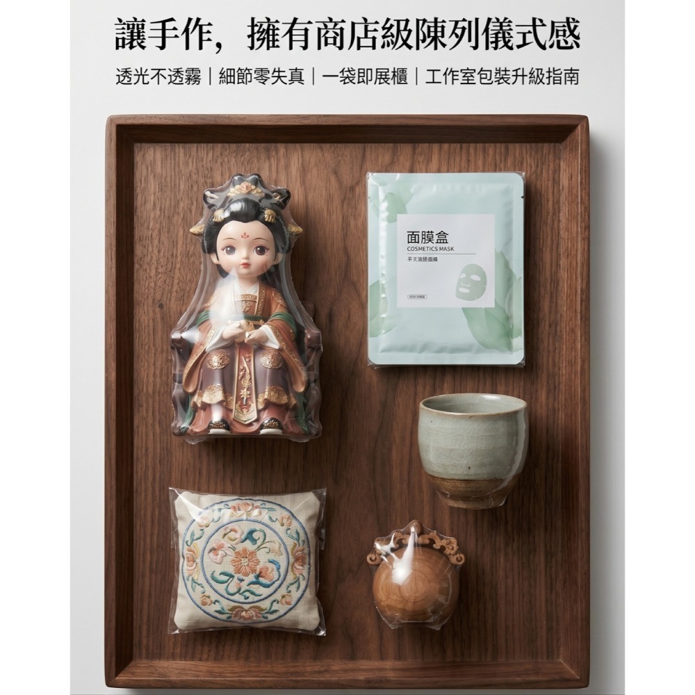 N瘋包裝 | 熱縮膜 免裁剪 POF/PVC 收縮袋 100張/組 500g雙頭通熱縮袋 適用遙控器玻璃瓶 快速包裝防塵-細節圖2