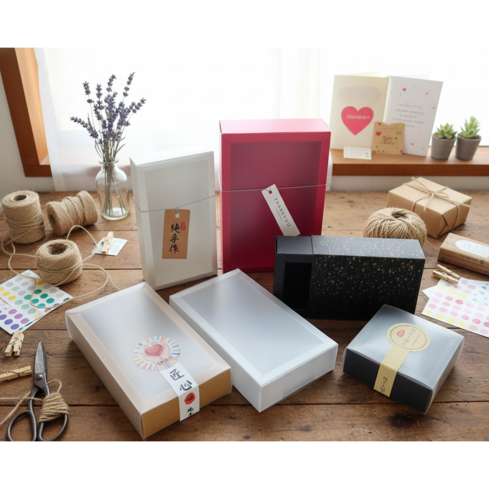 N瘋包裝 | 牛皮紙盒 磨砂紙盒 包裝盒 禮物盒 抽屜紙盒 手工皂盒 喜糖盒 磨砂透明盒 開窗包裝盒 通用禮盒 禮盒包裝-細節圖2