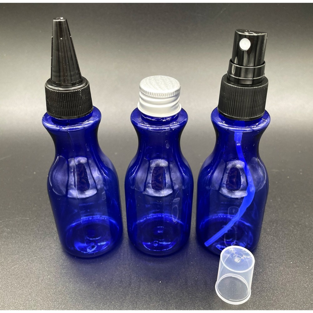 N瘋包裝 | 60ml 藍色瓶 尖嘴瓶 鋁蓋瓶 噴霧瓶 塑膠瓶 分裝瓶 小樣瓶 精油分裝瓶 鋁蓋瓶 試用瓶-細節圖2