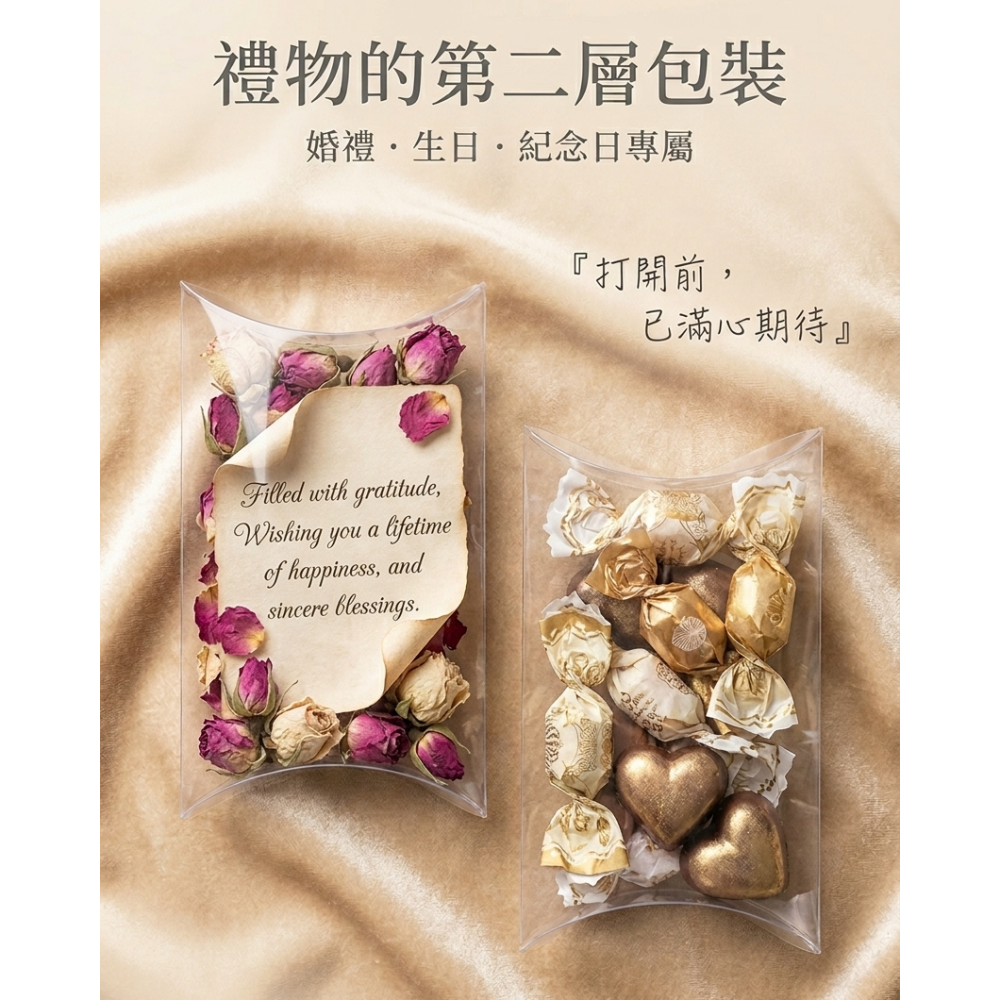 N瘋包裝 | pvc 枕頭盒 派盒 喜糖盒 包裝盒 透明盒 禮品盒 小物包裝盒 盲盒 飾品盒 手工香皂盒 塑膠盒 收納盒-細節圖2