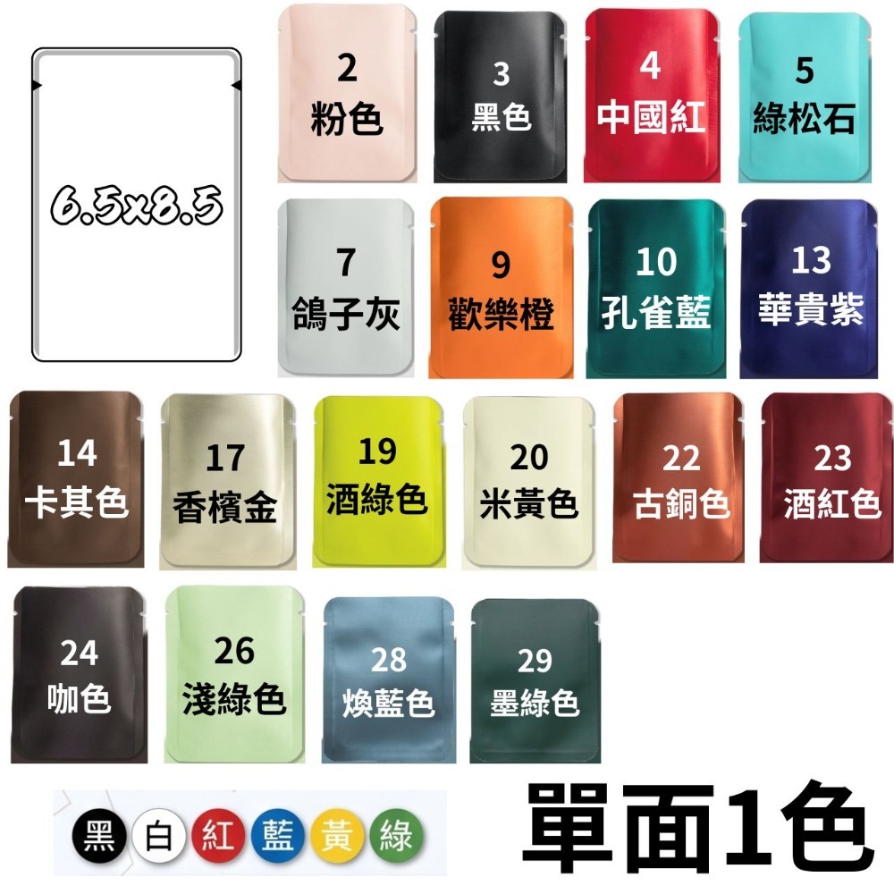 6.5x8.5cm圓角鋁箔袋(需封口機)