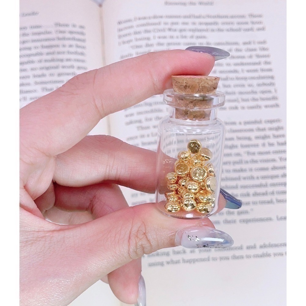 限時特賣：黃金1克金豆許願瓶 限量-細節圖2