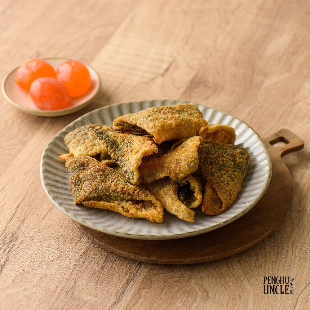 【澎湖伯伴手禮坊】風味魚皮-鹹蛋黃-細節圖2